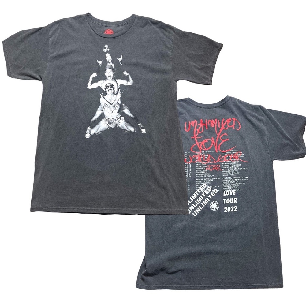 NWOT Official Red Hot Chili Peppers Unlimited Love Tour 2022 Totem Logo Shirt